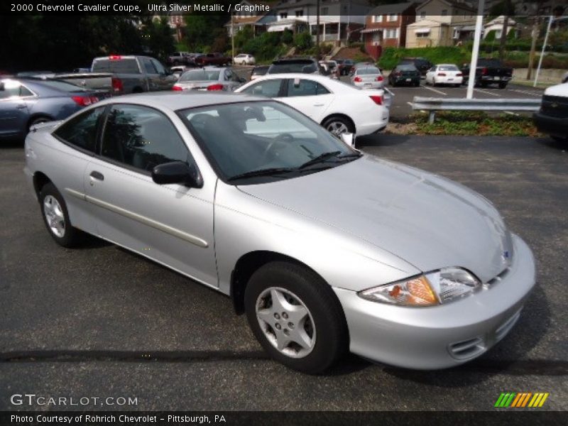 Ultra Silver Metallic / Graphite 2000 Chevrolet Cavalier Coupe