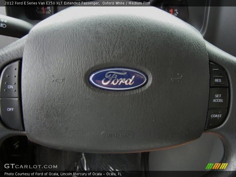 Oxford White / Medium Flint 2012 Ford E Series Van E350 XLT Extended Passenger