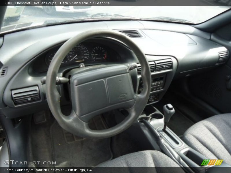 Ultra Silver Metallic / Graphite 2000 Chevrolet Cavalier Coupe