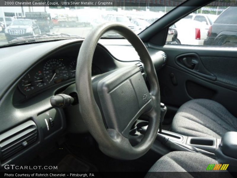 Ultra Silver Metallic / Graphite 2000 Chevrolet Cavalier Coupe