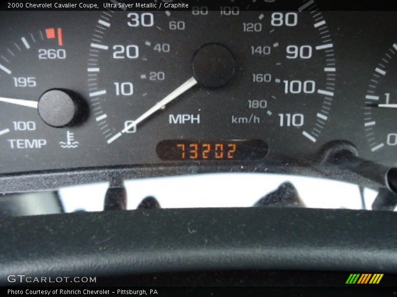 Ultra Silver Metallic / Graphite 2000 Chevrolet Cavalier Coupe