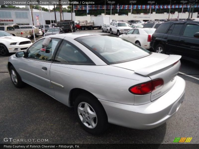 Ultra Silver Metallic / Graphite 2000 Chevrolet Cavalier Coupe