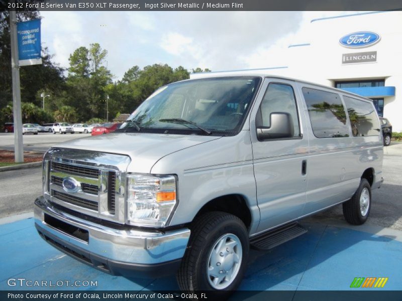 Ingot Silver Metallic / Medium Flint 2012 Ford E Series Van E350 XLT Passenger