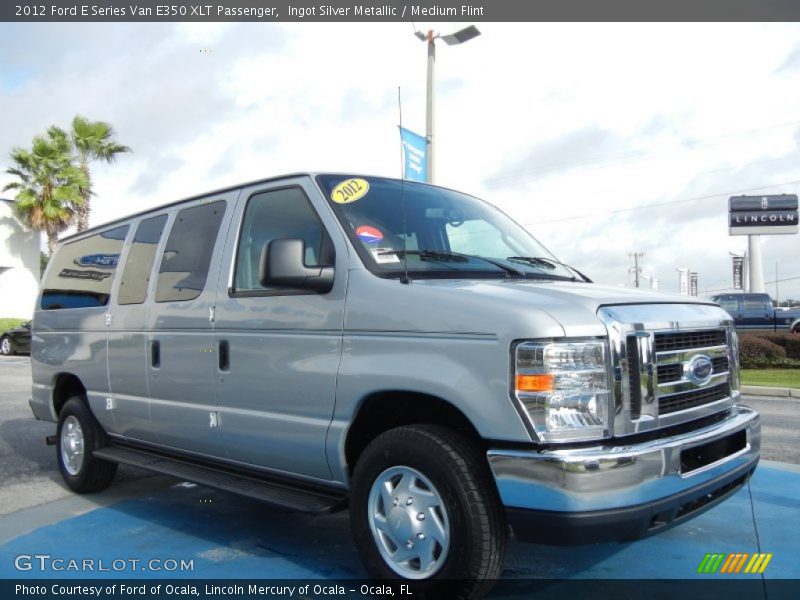 Ingot Silver Metallic / Medium Flint 2012 Ford E Series Van E350 XLT Passenger