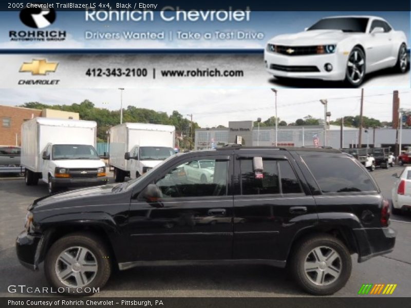 Black / Ebony 2005 Chevrolet TrailBlazer LS 4x4