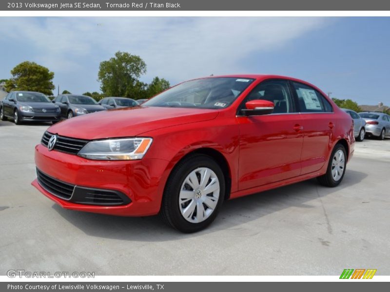 Tornado Red / Titan Black 2013 Volkswagen Jetta SE Sedan