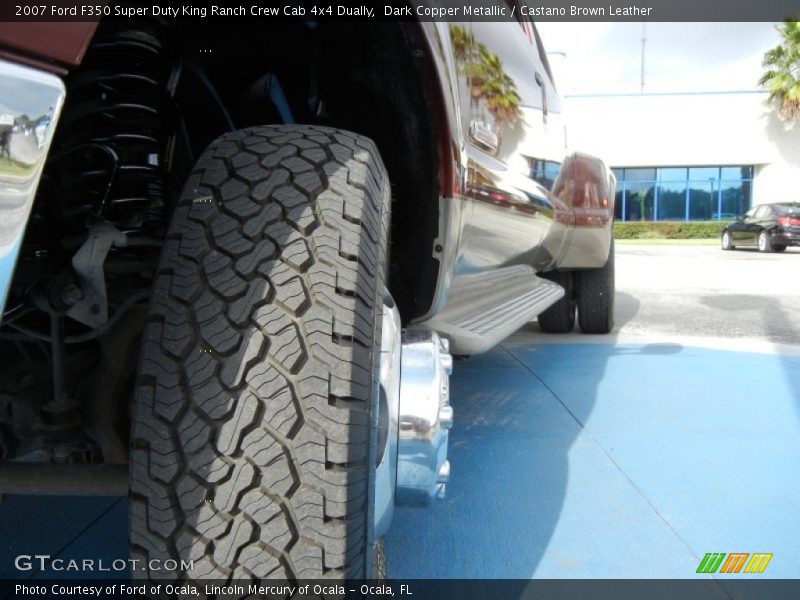 Dark Copper Metallic / Castano Brown Leather 2007 Ford F350 Super Duty King Ranch Crew Cab 4x4 Dually