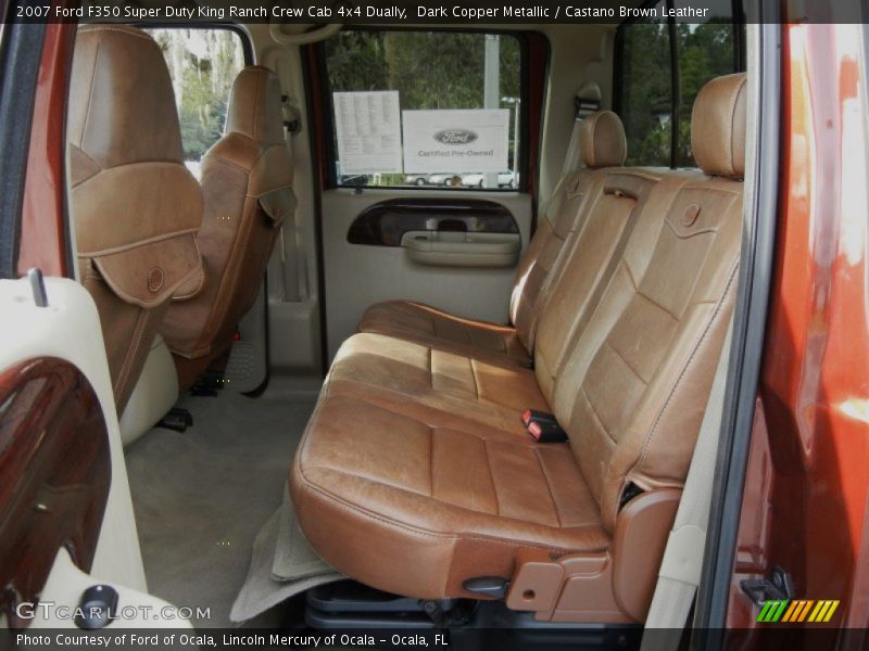 Rear Seat of 2007 F350 Super Duty King Ranch Crew Cab 4x4 Dually