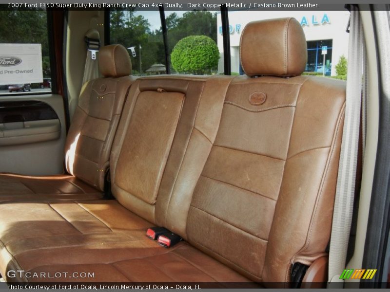 Dark Copper Metallic / Castano Brown Leather 2007 Ford F350 Super Duty King Ranch Crew Cab 4x4 Dually