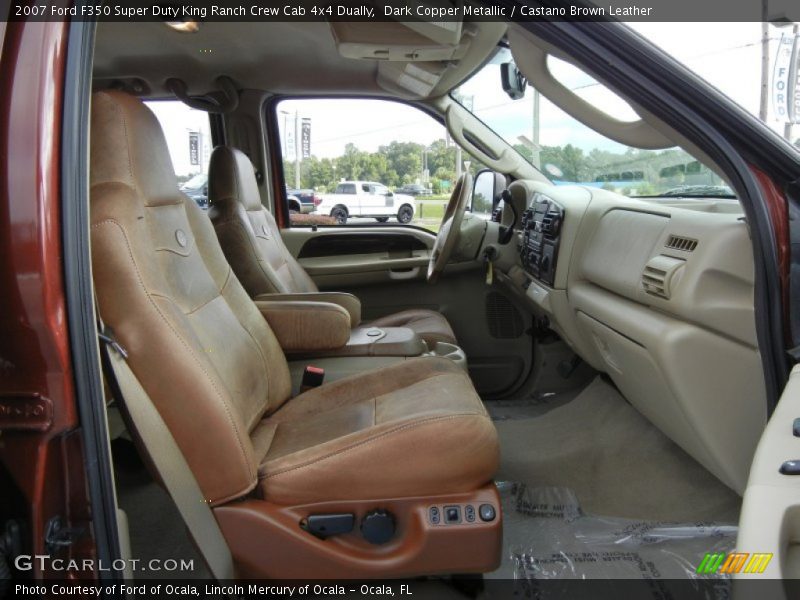 Dark Copper Metallic / Castano Brown Leather 2007 Ford F350 Super Duty King Ranch Crew Cab 4x4 Dually