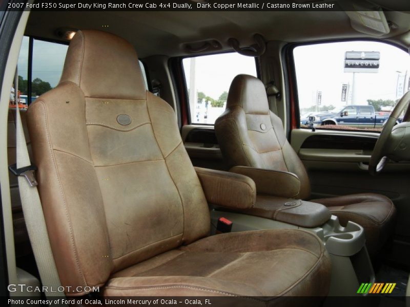 Front Seat of 2007 F350 Super Duty King Ranch Crew Cab 4x4 Dually