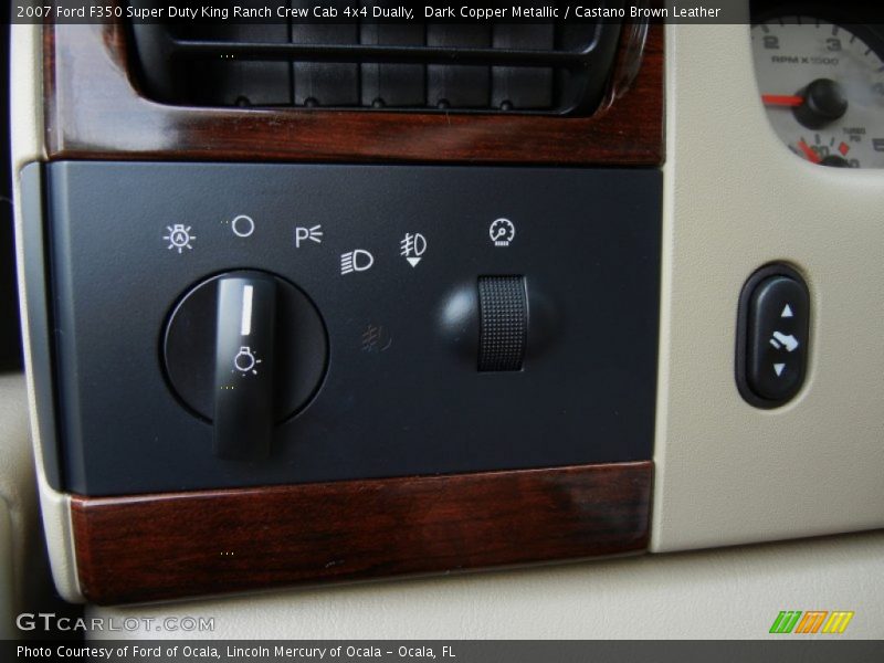 Dark Copper Metallic / Castano Brown Leather 2007 Ford F350 Super Duty King Ranch Crew Cab 4x4 Dually