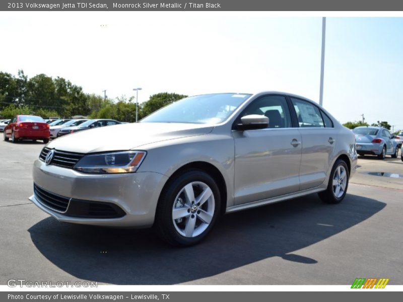 Moonrock Silver Metallic / Titan Black 2013 Volkswagen Jetta TDI Sedan