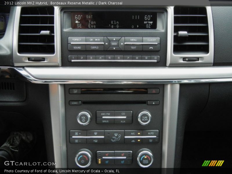 Controls of 2012 MKZ Hybrid