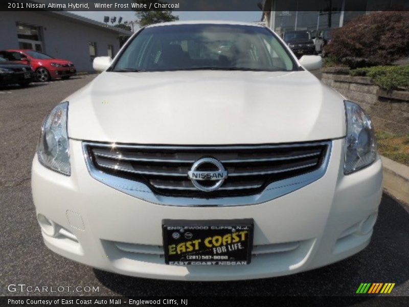 Winter Frost White / Charcoal 2011 Nissan Altima Hybrid