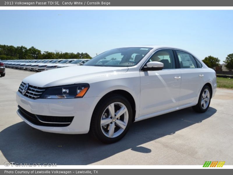 Candy White / Cornsilk Beige 2013 Volkswagen Passat TDI SE