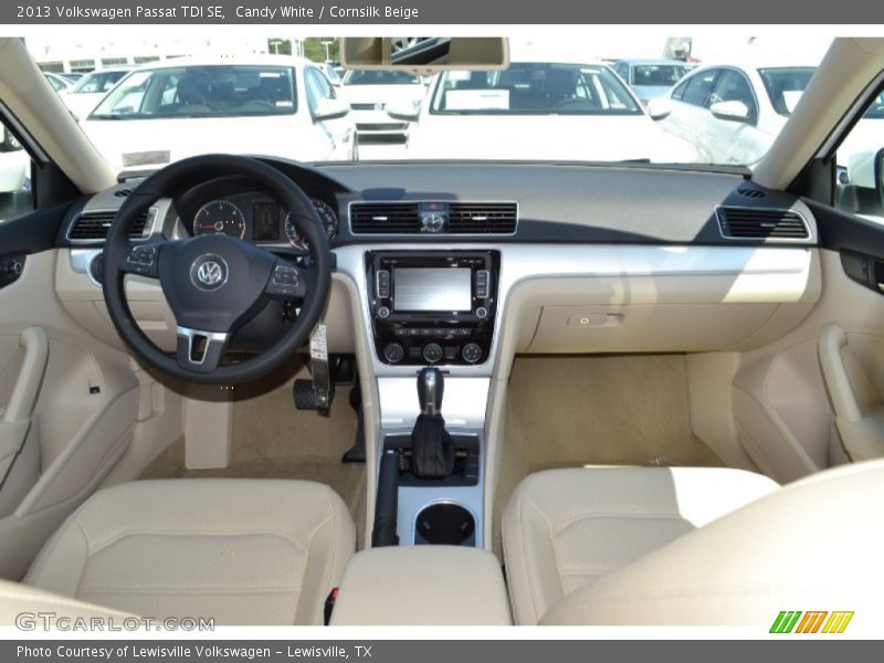 Candy White / Cornsilk Beige 2013 Volkswagen Passat TDI SE