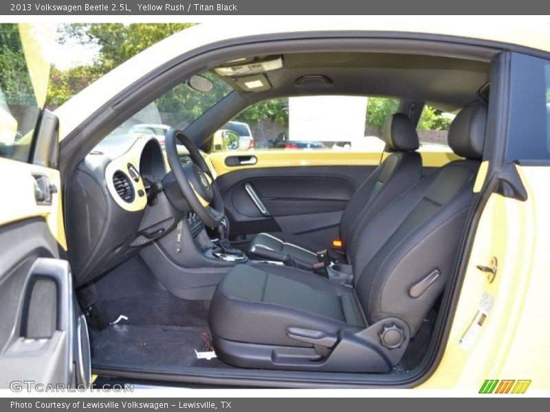 Yellow Rush / Titan Black 2013 Volkswagen Beetle 2.5L