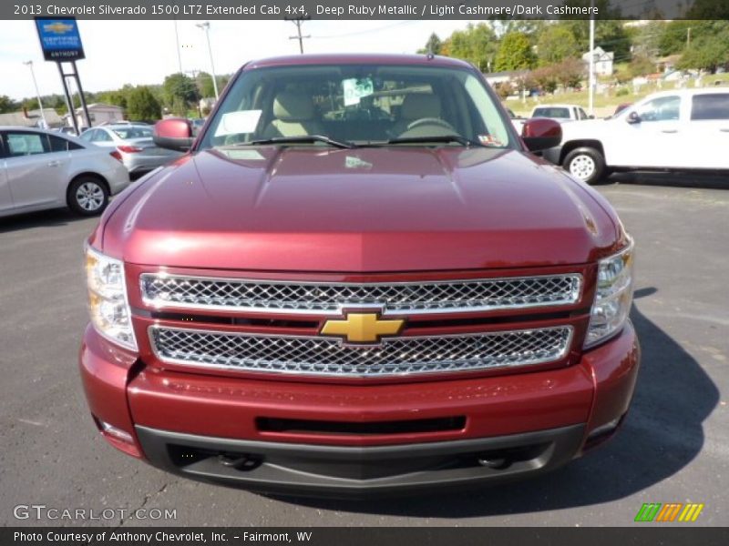 Deep Ruby Metallic / Light Cashmere/Dark Cashmere 2013 Chevrolet Silverado 1500 LTZ Extended Cab 4x4