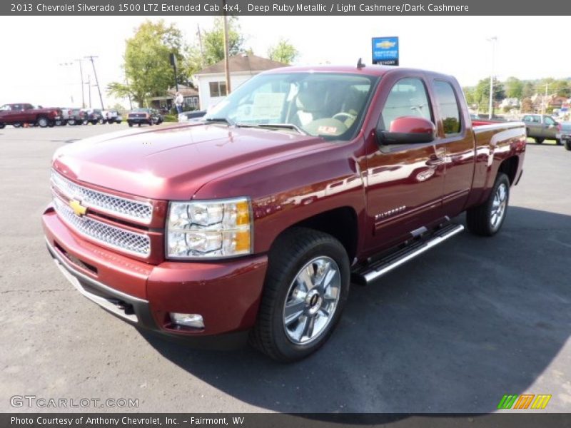 Deep Ruby Metallic / Light Cashmere/Dark Cashmere 2013 Chevrolet Silverado 1500 LTZ Extended Cab 4x4