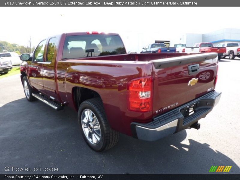 Deep Ruby Metallic / Light Cashmere/Dark Cashmere 2013 Chevrolet Silverado 1500 LTZ Extended Cab 4x4