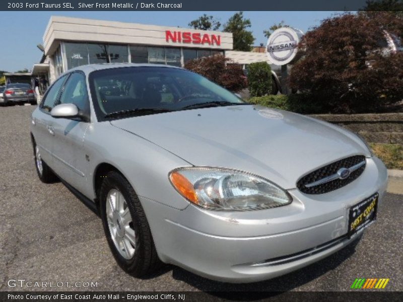 Silver Frost Metallic / Dark Charcoal 2003 Ford Taurus SEL
