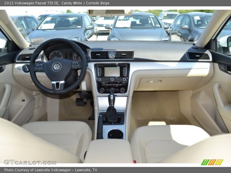 Candy White / Cornsilk Beige 2013 Volkswagen Passat TDI SE