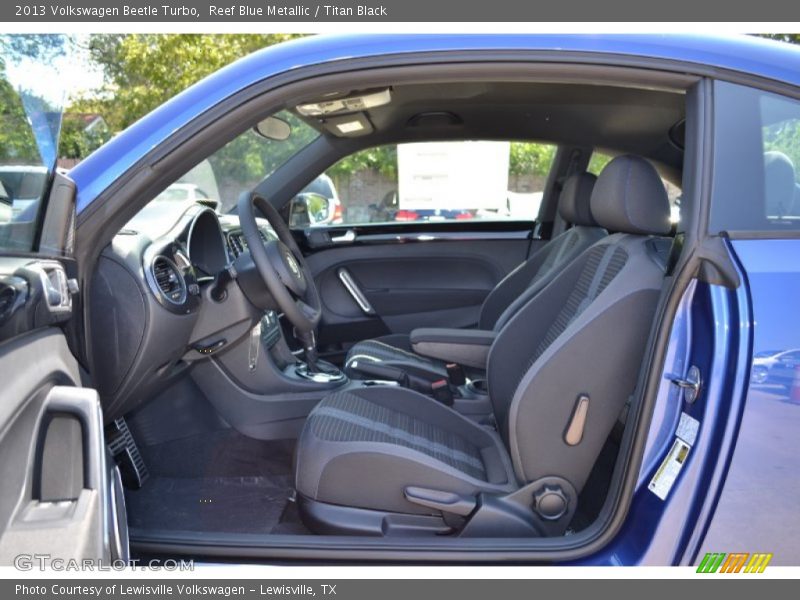 Reef Blue Metallic / Titan Black 2013 Volkswagen Beetle Turbo
