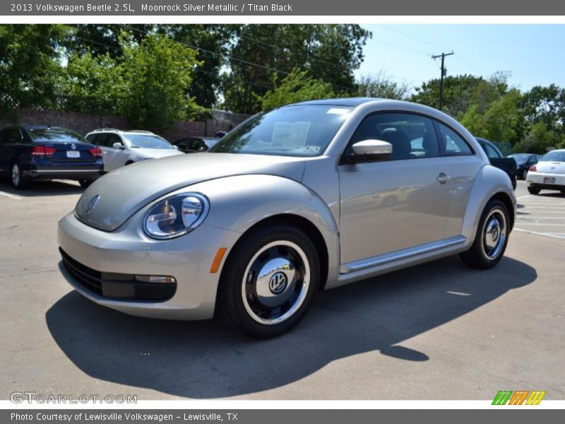 Moonrock Silver Metallic / Titan Black 2013 Volkswagen Beetle 2.5L