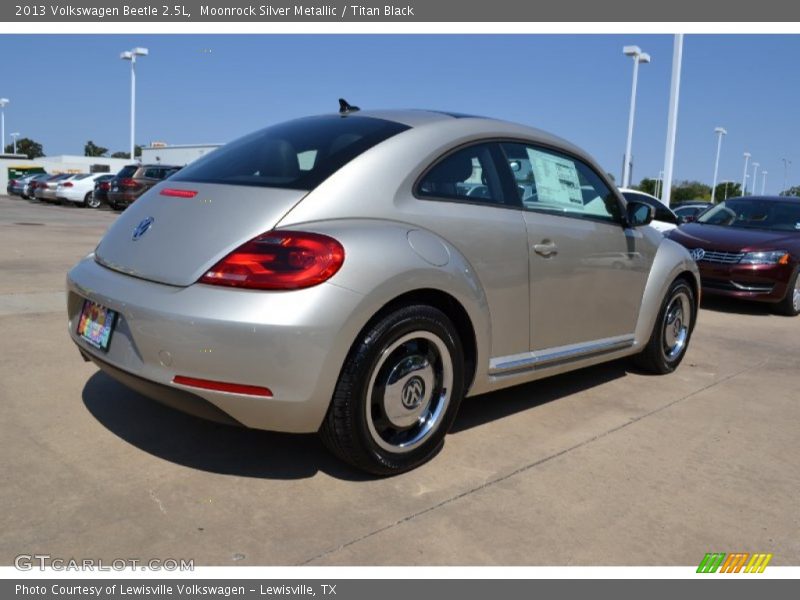 Moonrock Silver Metallic / Titan Black 2013 Volkswagen Beetle 2.5L