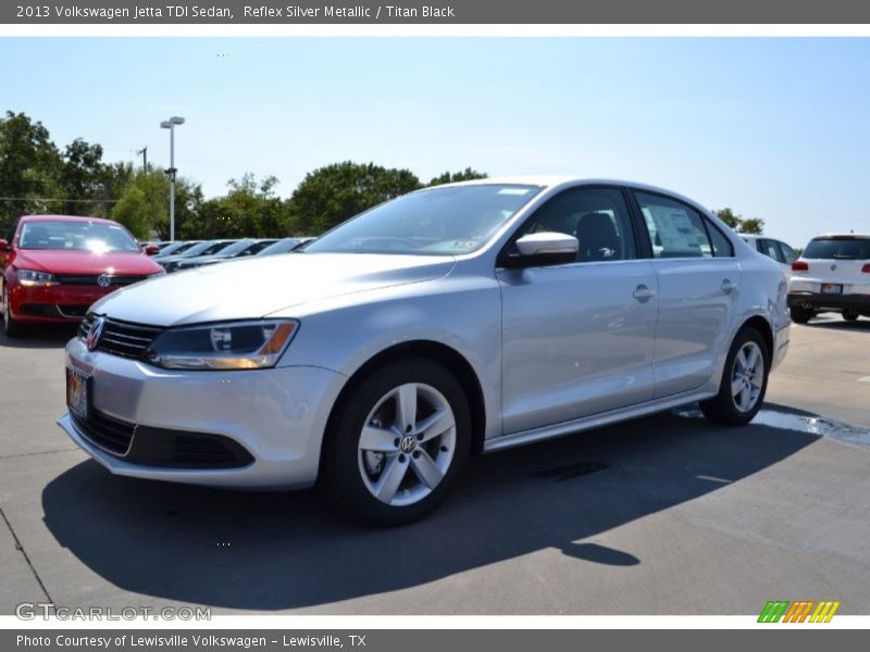 Reflex Silver Metallic / Titan Black 2013 Volkswagen Jetta TDI Sedan