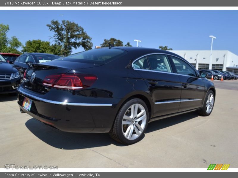 Deep Black Metallic / Desert Beige/Black 2013 Volkswagen CC Lux