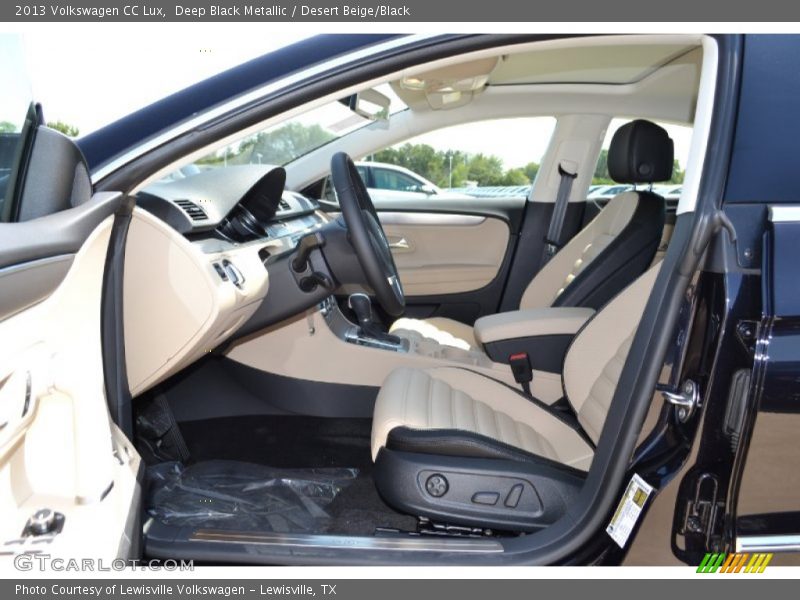 Deep Black Metallic / Desert Beige/Black 2013 Volkswagen CC Lux