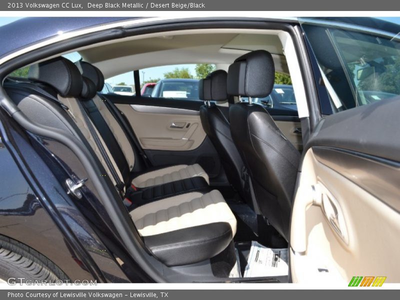 Deep Black Metallic / Desert Beige/Black 2013 Volkswagen CC Lux