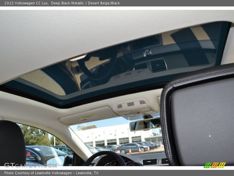 Deep Black Metallic / Desert Beige/Black 2013 Volkswagen CC Lux