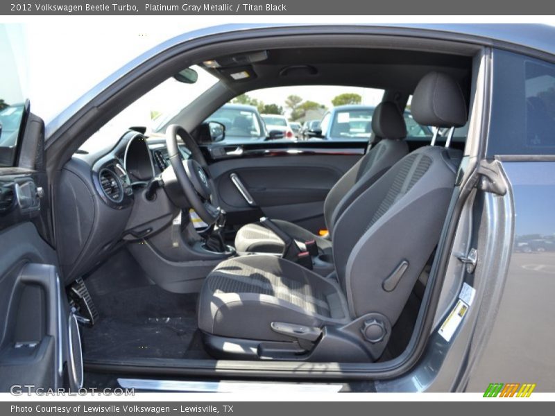 Platinum Gray Metallic / Titan Black 2012 Volkswagen Beetle Turbo