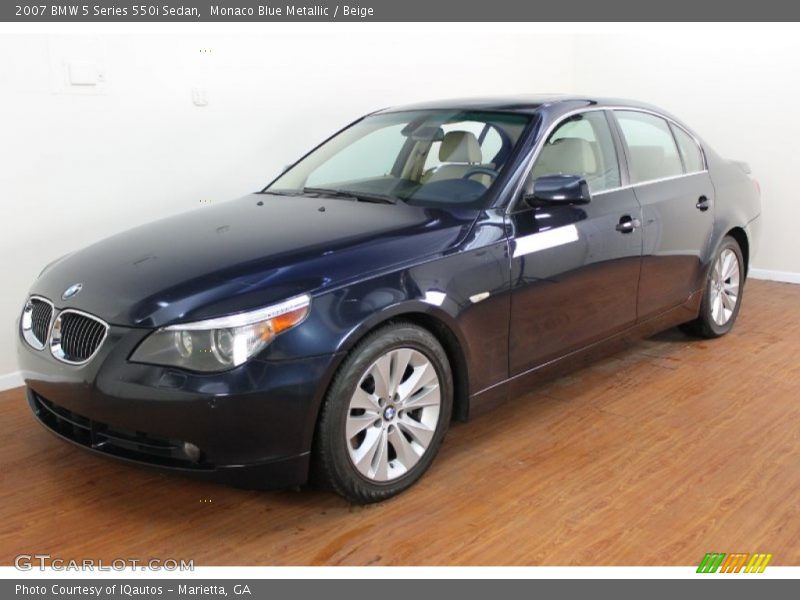 Front 3/4 View of 2007 5 Series 550i Sedan