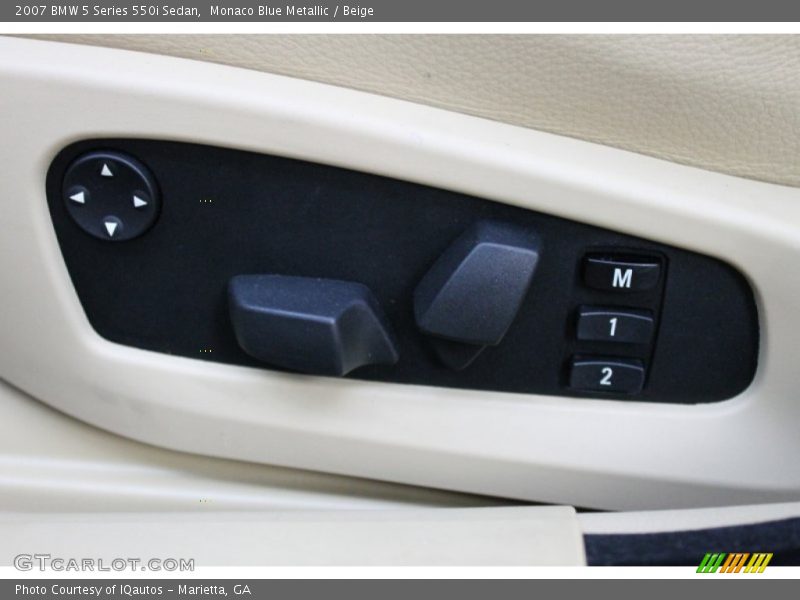 Controls of 2007 5 Series 550i Sedan