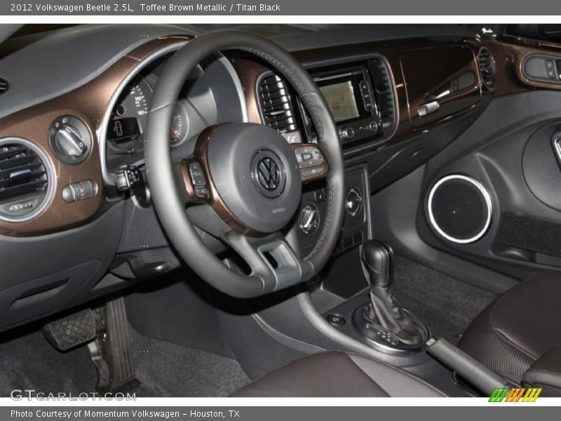 Toffee Brown Metallic / Titan Black 2012 Volkswagen Beetle 2.5L