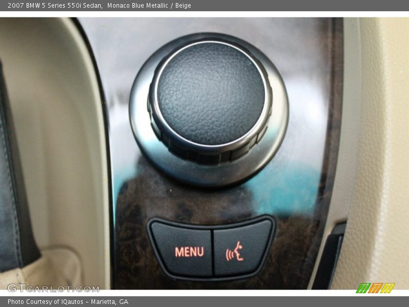 Monaco Blue Metallic / Beige 2007 BMW 5 Series 550i Sedan