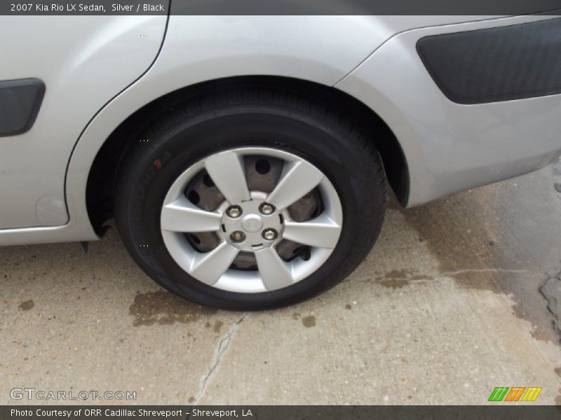 Silver / Black 2007 Kia Rio LX Sedan