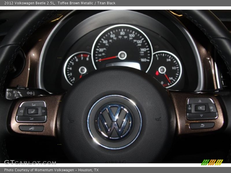 Toffee Brown Metallic / Titan Black 2012 Volkswagen Beetle 2.5L