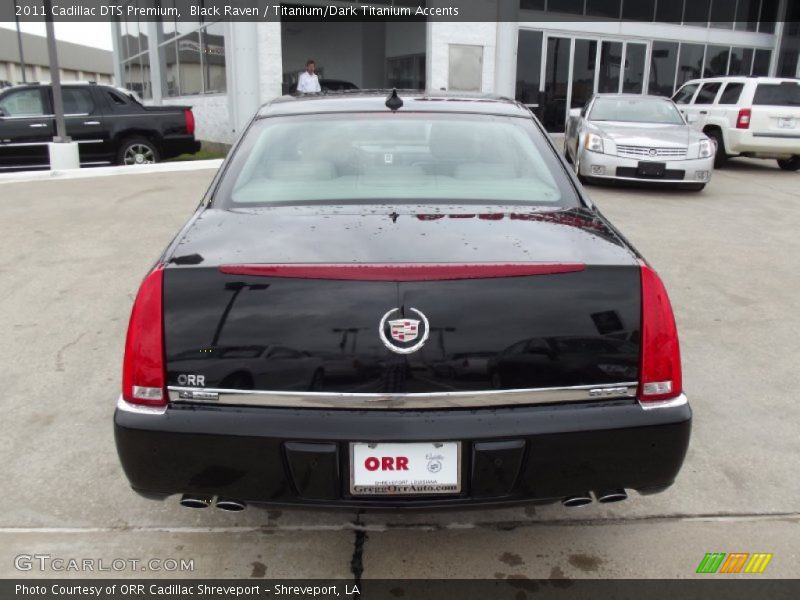 Black Raven / Titanium/Dark Titanium Accents 2011 Cadillac DTS Premium