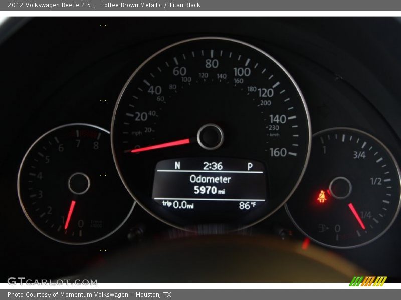 Toffee Brown Metallic / Titan Black 2012 Volkswagen Beetle 2.5L