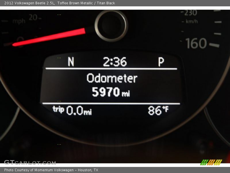 Toffee Brown Metallic / Titan Black 2012 Volkswagen Beetle 2.5L