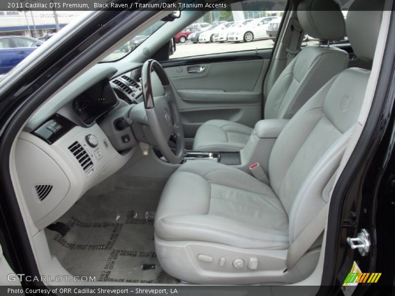 Black Raven / Titanium/Dark Titanium Accents 2011 Cadillac DTS Premium