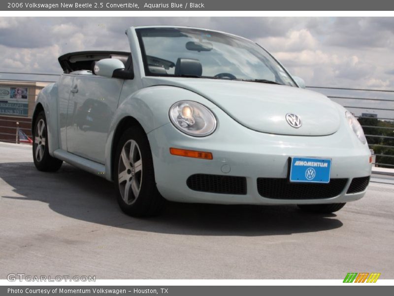 Aquarius Blue / Black 2006 Volkswagen New Beetle 2.5 Convertible