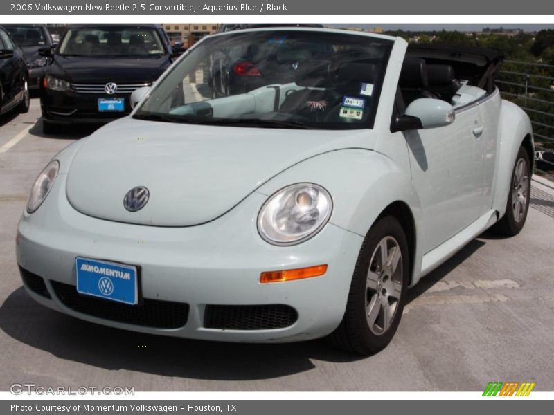 Aquarius Blue / Black 2006 Volkswagen New Beetle 2.5 Convertible
