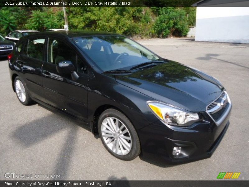 Dark Gray Metallic / Black 2013 Subaru Impreza 2.0i Limited 5 Door