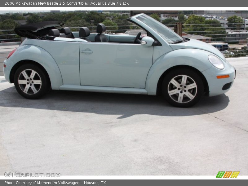 Aquarius Blue / Black 2006 Volkswagen New Beetle 2.5 Convertible